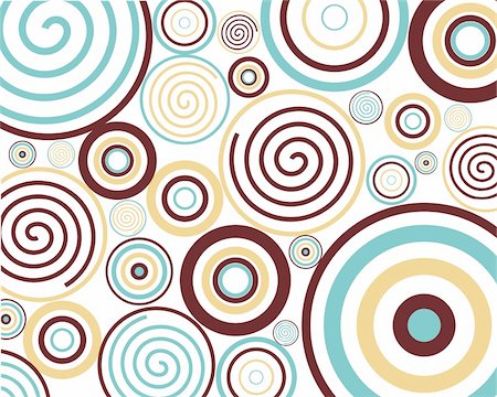 vector illustration of an abstract  background with blue and brown circles Stock Photo - Budget Royalty-Free & Subscription, Code: 400-04630854