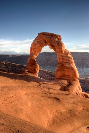 famous sandstone landscapes - Delicate Arch in Arches National Park Utah Stock Photo - Budget Royalty-Free & Subscription, Code: 400-04631758