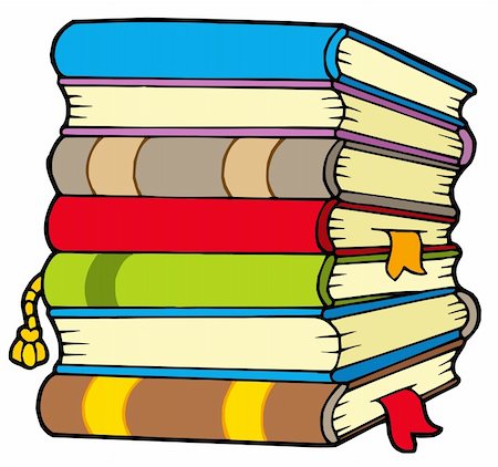 simsearch:400-04311432,k - Pile of books - vector illustration. Stock Photo - Budget Royalty-Free & Subscription, Code: 400-04632711