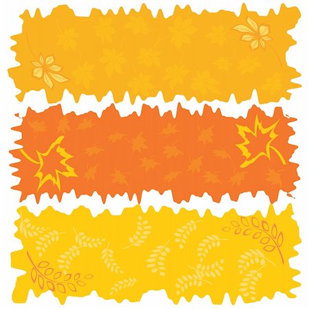 simsearch:400-05256623,k - Three color autumnal banners. Vector illustration. Photographie de stock - Aubaine LD & Abonnement, Code: 400-04632801