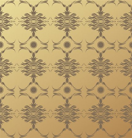 simsearch:400-04685787,k - Seamless Damask Vector Background - easy to edit vector EPS file Stock Photo - Budget Royalty-Free & Subscription, Code: 400-04644633