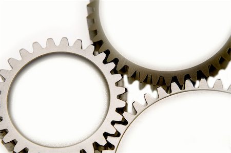 simsearch:700-03601449,k - Closeup of three steel gears Stock Photo - Budget Royalty-Free & Subscription, Code: 400-04645123