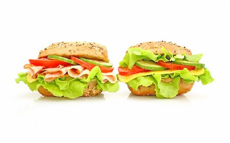simsearch:700-01716556,k - Fresh sandwich with vegetables Photographie de stock - Aubaine LD & Abonnement, Code: 400-04646367