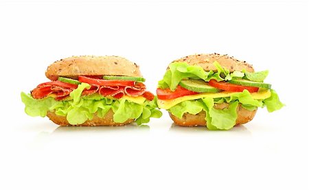 simsearch:700-01716556,k - Fresh sandwich with vegetables Photographie de stock - Aubaine LD & Abonnement, Code: 400-04646368