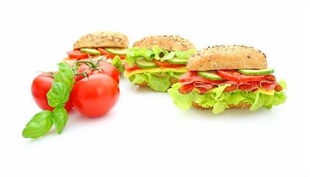 simsearch:700-01716556,k - Sandwich frais avec des légumes Photographie de stock - Aubaine LD & Abonnement, Code: 400-04646378