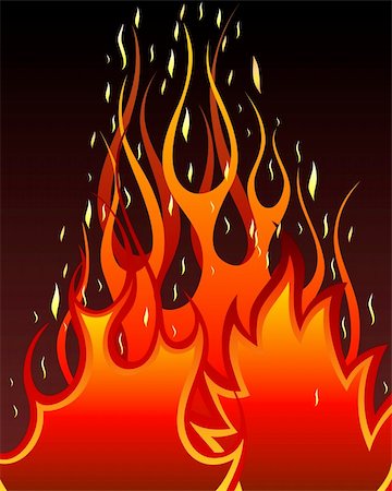 simsearch:400-04159167,k - Inferno fire vector background for design use Stock Photo - Budget Royalty-Free & Subscription, Code: 400-04648836