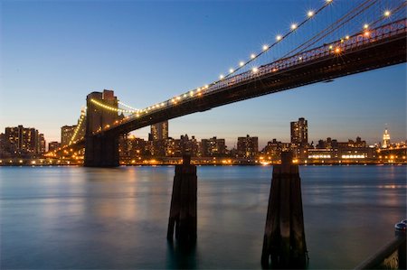 a panoramic view of manhattan night line Stock Photo - Budget Royalty-Free & Subscription, Code: 400-04649818