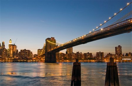 a panoramic view of manhattan night line Stock Photo - Budget Royalty-Free & Subscription, Code: 400-04649821