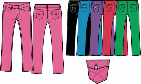 simsearch:400-04640737,k - lady skinny denim jeans with sharp colour Stock Photo - Budget Royalty-Free & Subscription, Code: 400-04640727
