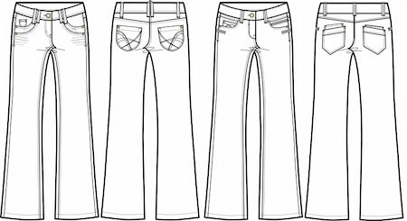 simsearch:400-04640737,k - ladies denim jeans (skinny flare) Stock Photo - Budget Royalty-Free & Subscription, Code: 400-04640885