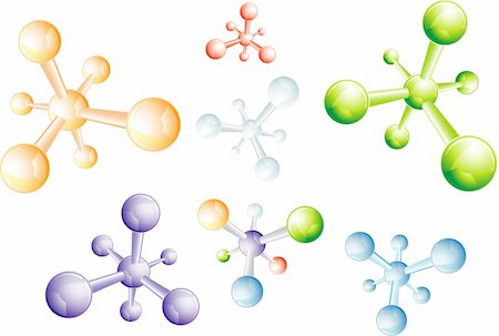 proton icon - vector illustration of  abstract molecule Stock Photo - Budget Royalty-Free & Subscription, Code: 400-04641220