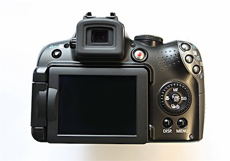 simsearch:400-04590657,k - Back side of digital camera on white background. Stock Photo - Budget Royalty-Free & Subscription, Code: 400-04641331