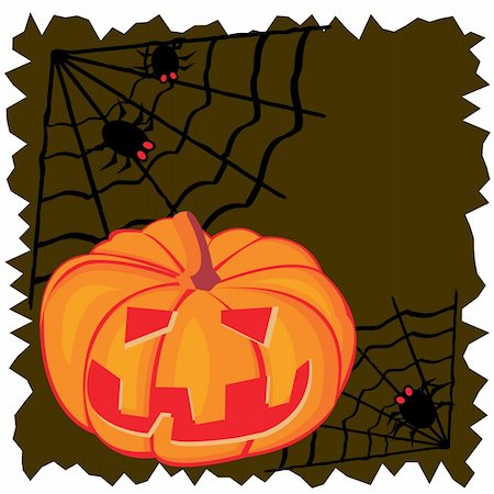simsearch:400-05325412,k - Abstract halloween background with pumpkin. Vector illustration. Stock Photo - Budget Royalty-Free & Subscription, Code: 400-04642143