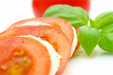 simsearch:700-01099893,k - Tomato mozzarella Stock Photo - Budget Royalty-Free & Subscription, Code: 400-04643525