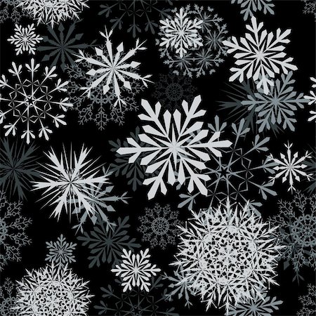 simsearch:400-04635890,k - Seamless snowflakes background for winter and christmas theme Stock Photo - Budget Royalty-Free & Subscription, Code: 400-04654440