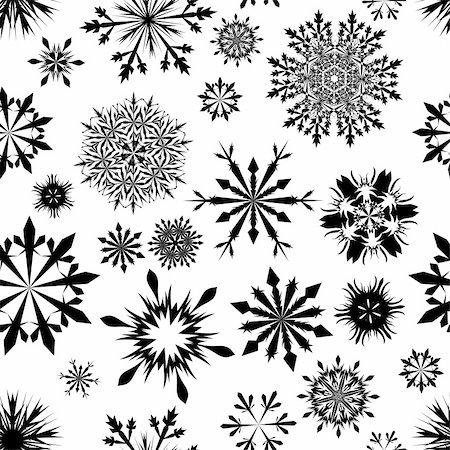 simsearch:400-04635890,k - Seamless snowflakes background for winter and christmas theme Stock Photo - Budget Royalty-Free & Subscription, Code: 400-04654441