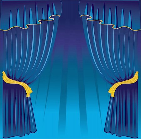 Curtain, vector Stock Photo - Budget Royalty-Free & Subscription, Code: 400-04655765