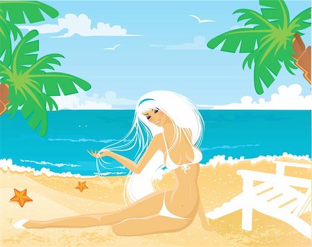 Summer background, vector Stock Photo - Budget Royalty-Free & Subscription, Code: 400-04655823