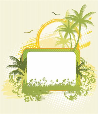 Summer background, vector Stock Photo - Budget Royalty-Free & Subscription, Code: 400-04655974