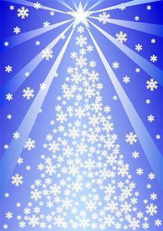 simsearch:400-07053830,k - Vector drawing of a Christmas tree. Christmas Decorations and Lighting Stock Photo - Budget Royalty-Free & Subscription, Code: 400-04656400