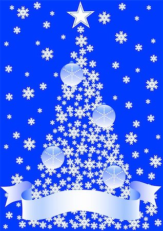 simsearch:400-07053830,k - Vector drawing of a Christmas tree. Christmas Decorations and Lighting Stock Photo - Budget Royalty-Free & Subscription, Code: 400-04656402