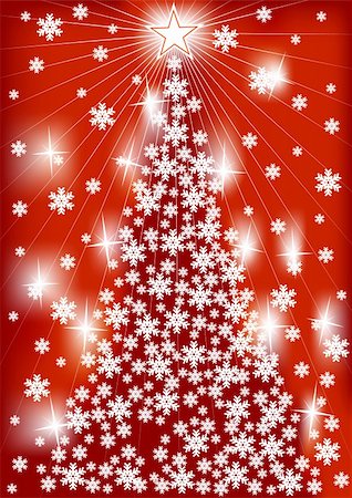 simsearch:400-07053830,k - Vector drawing of a Christmas tree. Christmas Decorations and Lighting Stock Photo - Budget Royalty-Free & Subscription, Code: 400-04656403