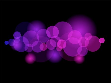 round objects - glittering lights against a black background abstract vector illustration Photographie de stock - Aubaine LD & Abonnement, Code: 400-04656944