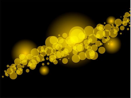 round objects - glittering lights against a black background abstract vector illustration Photographie de stock - Aubaine LD & Abonnement, Code: 400-04656946