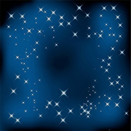simsearch:400-05233207,k - Blue christmas background with white stars and sparkles Stock Photo - Budget Royalty-Free & Subscription, Code: 400-04658255