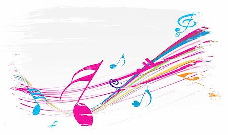 decorative music note - Music theme for more background of this type please visit my gallery Stock Photo - Budget Royalty-Free & Subscription, Code: 400-04659077