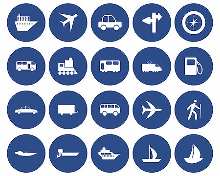 pictogram of map - Transportation set of different vector web icons Stock Photo - Budget Royalty-Free & Subscription, Code: 400-04650152