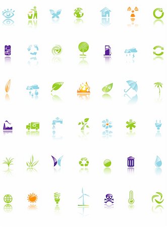 simsearch:400-05365649,k - Set of environment icon Stock Photo - Budget Royalty-Free & Subscription, Code: 400-04650485