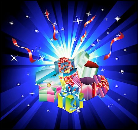 simsearch:400-04375128,k - Colorful Christmas Gift Background with Abstract Design Elements Stock Photo - Budget Royalty-Free & Subscription, Code: 400-04650733