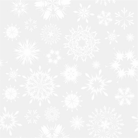 simsearch:400-04635890,k - Seamless vector snowflakes background in different shapes Stock Photo - Budget Royalty-Free & Subscription, Code: 400-04651418