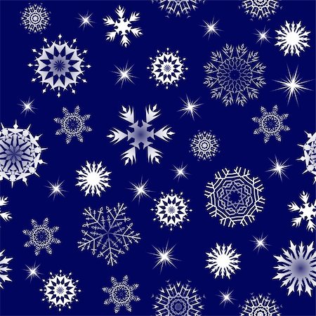 simsearch:400-04635890,k - Seamless vector snowflakes background in different shapes Stock Photo - Budget Royalty-Free & Subscription, Code: 400-04651419