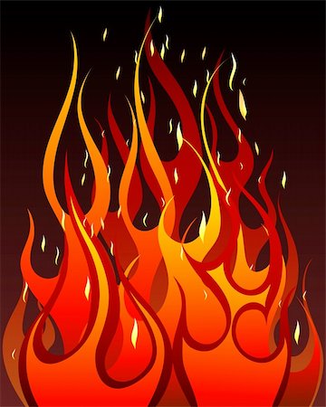 simsearch:400-04159167,k - Inferno fire vector background for design use Stock Photo - Budget Royalty-Free & Subscription, Code: 400-04651411