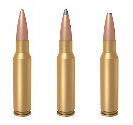 projectile - 3D computer illustration of 7.62x51mm NATO ammunition Stock Photo - Budget Royalty-Free & Subscription, Code: 400-04651938