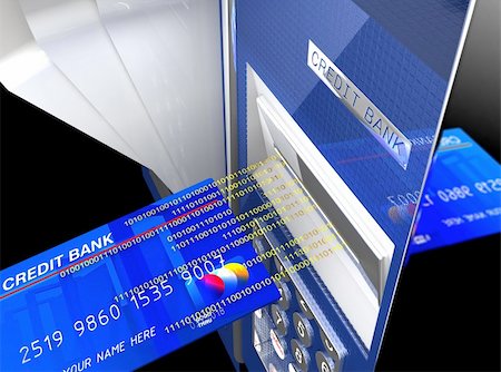 simsearch:400-05670021,k - fine 3d image of classic cash machine, electronic money background Stock Photo - Budget Royalty-Free & Subscription, Code: 400-04653241