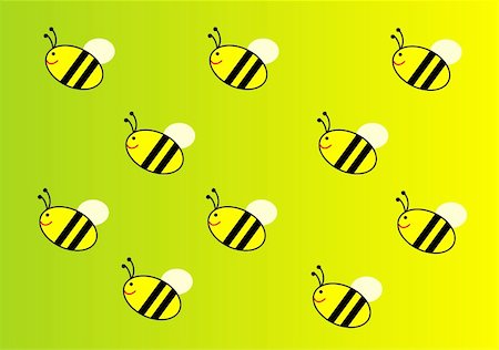Vector clip-art illustration of a bee Stock Photo - Budget Royalty-Free & Subscription, Code: 400-04653485