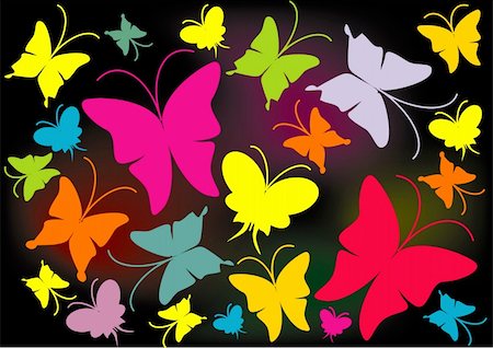 simsearch:400-06912266,k - Butterfly Vector Background Stock Photo - Budget Royalty-Free & Subscription, Code: 400-04653488