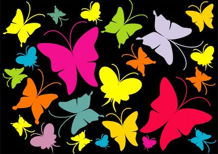 simsearch:400-06912266,k - Butterfly Vector Background Stock Photo - Budget Royalty-Free & Subscription, Code: 400-04653489