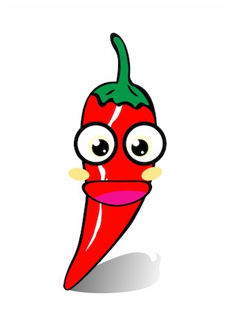simsearch:628-02228100,k - Happy cute hot chili pepper Stock Photo - Budget Royalty-Free & Subscription, Code: 400-04653493
