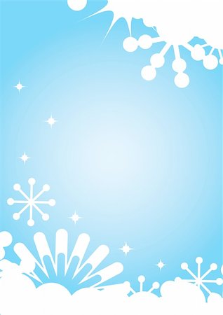 simsearch:400-07053830,k - Christmas and New Year's background with snowflakes. Vector illustration. Stock Photo - Budget Royalty-Free & Subscription, Code: 400-04664051