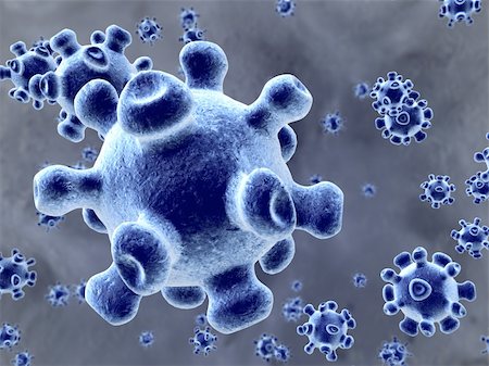 Detailed Virus inside the body Stock Photo - Budget Royalty-Free & Subscription, Code: 400-04664151