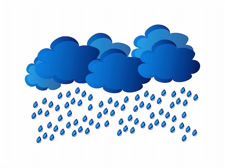 simsearch:400-04822803,k - rain - clouds and water drop isolated on white background Stock Photo - Budget Royalty-Free & Subscription, Code: 400-04666309