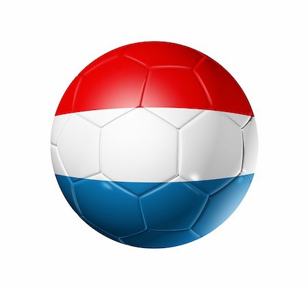 3D soccer ball with Netherlands team flag, world football cup 2010. isolated on white with clipping path Stock Photo - Budget Royalty-Free & Subscription, Code: 400-04666729