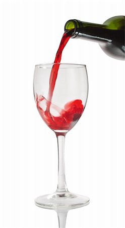 simsearch:400-04558755,k - Red wine pouring down from a wine bottle Stock Photo - Budget Royalty-Free & Subscription, Code: 400-04666924