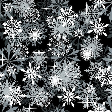 simsearch:400-04635890,k - Seamless snowflakes background for winter and christmas theme Stock Photo - Budget Royalty-Free & Subscription, Code: 400-04666992