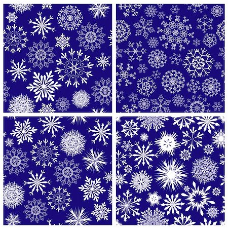 simsearch:400-04635890,k - Seamless snowflakes backgrounds set  for winter and christmas theme Stock Photo - Budget Royalty-Free & Subscription, Code: 400-04667602