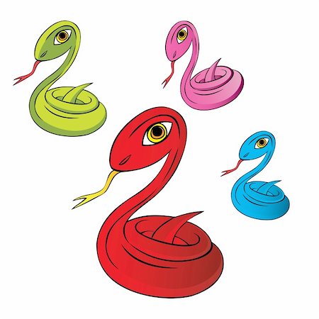 simsearch:400-05338354,k - color snake hand drawing vector Stock Photo - Budget Royalty-Free & Subscription, Code: 400-04661992